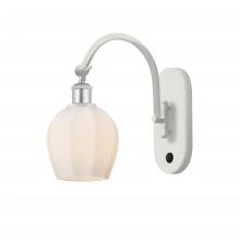 Innovations Lighting 518-1W-WPC-G461-6 - Norfolk - 1 Light - 6 inch - White Polished Chrome - Adjustable Swing Arm