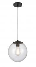 Innovations Lighting 610-BK-SDY - Tolland - 1 Light - 10 inch - Matte Black - Cord hung - Mini Pendant