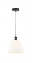Innovations Lighting 616-1P-BK-GBD-91 - Bristol - 1 Light - 9 inch - Matte Black - Cord hung - Mini Pendant