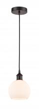 Innovations Lighting 616-1P-OB-G121-6 - Athens - 1 Light - 6 inch - Oil Rubbed Bronze - Cord hung - Mini Pendant