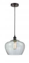 Innovations Lighting 616-1P-OB-G92-L - Fenton - 1 Light - 11 inch - Oil Rubbed Bronze - Cord hung - Mini Pendant