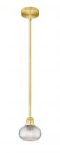 Innovations Lighting 616-1S-SG-G555-6CL - Ithaca - 1 Light - 6 inch - Satin Gold - Stem hung - Mini Pendant