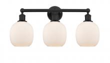 Innovations Lighting 616-3W-BK-G101 - Belfast - 3 Light - 24 inch - Matte Black - Bath Vanity Light
