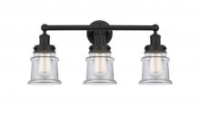 Innovations Lighting 616-3W-BK-G182S - Canton - 3 Light - 23 inch - Matte Black - Bath Vanity Light