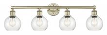 Innovations Lighting 616-4W-AB-G124-6 - Athens - 4 Light - 33 inch - Antique Brass - Bath Vanity Light