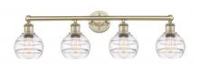 Innovations Lighting 616-4W-AB-G556-6CL - Rochester - 4 Light - 33 inch - Antique Brass - Bath Vanity Light