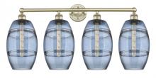 Innovations Lighting 616-4W-AB-G557-8BL - Vaz - 4 Light - 35 inch - Antique Brass - Bath Vanity Light