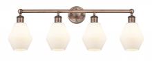 Innovations Lighting 616-4W-AC-G651-6 - Cindyrella - 4 Light - 33 inch - Antique Copper - Bath Vanity Light