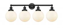 Innovations Lighting 616-4W-BK-G201-8 - Beacon - 4 Light - 35 inch - Matte Black - Bath Vanity Light