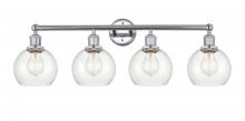 Innovations Lighting 616-4W-PC-G122-6 - Athens - 4 Light - 33 inch - Polished Chrome - Bath Vanity Light