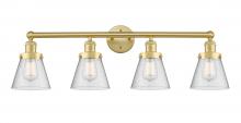 Innovations Lighting 616-4W-SG-G64 - Cone - 4 Light - 33 inch - Satin Gold - Bath Vanity Light