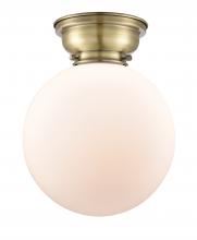 Innovations Lighting 623-1F-AB-G201-10 - Beacon - 1 Light - 10 inch - Antique Brass - Flush Mount