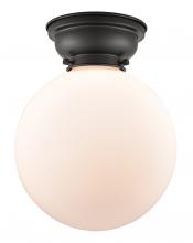 Innovations Lighting 623-1F-BK-G201-10 - Beacon - 1 Light - 10 inch - Matte Black - Flush Mount