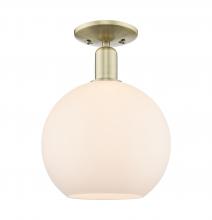 Innovations Lighting 716-1C-AB-G121-10 - Athens - 1 Light - 10 inch - Antique Brass - Semi-Flush Mount