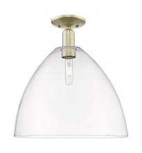Innovations Lighting 716-1C-AB-GBD-162 - Bristol - 1 Light - 16 inch - Antique Brass - Semi-Flush Mount