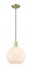Innovations Lighting 716-1P-AB-G121-10 - Athens - 1 Light - 10 inch - Antique Brass - Cord hung - Mini Pendant