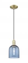 Innovations Lighting 716-1P-AB-G558-6BL - Bella - 1 Light - 6 inch - Antique Brass - Cord hung - Mini Pendant