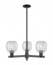Innovations Lighting 716-3CR-BK-G105 - Belfast - 3 Light - 28 inch - Matte Black - Stem hung - Pendant
