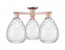 Innovations Lighting 716-3F-AC-G372 - Waverly - 3 Light - 26 inch - Antique Copper - Semi-Flush Mount