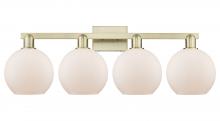 Innovations Lighting 716-4W-AB-G121-8 - Athens - 4 Light - 35 inch - Antique Brass - Bath Vanity Light