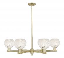 Innovations Lighting 716-6CR-AB-G1216-6WM - White Mouchette - 6 Light - 36 inch - Antique Brass - Stem hung - Chandelier