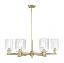 Innovations Lighting 716-6CR-AB-G342 - Hadley - 6 Light - 34 inch - Antique Brass - Stem hung - Chandelier