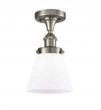 Innovations Lighting 916-1C-SN-G61 - Cone - 1 Light - 6 inch - Brushed Satin Nickel - Semi-Flush Mount