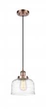 Innovations Lighting 916-1P-AC-G713 - Bell - 1 Light - 8 inch - Antique Copper - Cord hung - Mini Pendant