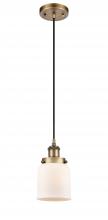 Innovations Lighting 916-1P-BB-G51 - Bell - 1 Light - 5 inch - Brushed Brass - Cord hung - Mini Pendant