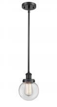 Innovations Lighting 916-1S-BK-G202-6 - Beacon - 1 Light - 6 inch - Matte Black - Mini Pendant