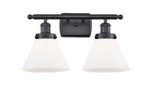 Innovations Lighting 916-2W-BK-G41 - Cone - 2 Light - 18 inch - Matte Black - Bath Vanity Light