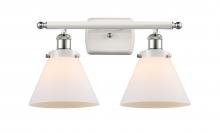 Innovations Lighting 916-2W-WPC-G41 - Cone - 2 Light - 18 inch - White Polished Chrome - Bath Vanity Light