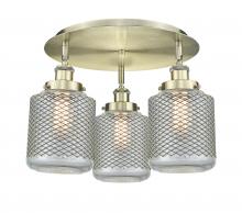 Innovations Lighting 916-3C-AB-G262 - Edison - 3 Light - 18 inch - Antique Brass - Semi-Flush Mount