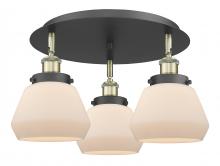 Innovations Lighting 916-3C-BAB-G171 - Fulton - 3 Light - 19 inch - Black Antique Brass - Semi-Flush Mount