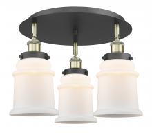 Innovations Lighting 916-3C-BAB-G181 - Canton - 3 Light - 18 inch - Black Antique Brass - Semi-Flush Mount