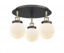 Innovations Lighting 916-3C-BAB-G201-6 - Beacon - 3 Light - 18 inch - Black Antique Brass - Semi-Flush Mount