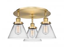Innovations Lighting 916-3C-BB-G42 - Cone - 3 Light - 20 inch - Brushed Brass - Flush Mount