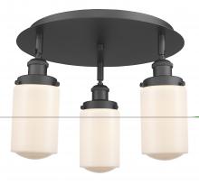 Innovations Lighting 916-3C-BK-G311 - Dover - 3 Light - 16 inch - Matte Black - Semi-Flush Mount
