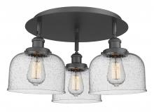 Innovations Lighting 916-3C-BK-G74 - Cone - 3 Light - 20 inch - Matte Black - Flush Mount