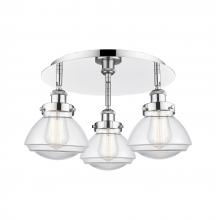 Innovations Lighting 916-3C-PC-G322 - Olean - 3 Light - 19 inch - Polished Chrome - Flush Mount