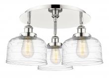Innovations Lighting 916-3C-PN-G713 - Bell - 3 Light - 20 inch - Polished Nickel - Semi-Flush Mount