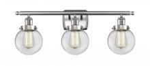 Innovations Lighting 916-3W-SN-G202-6 - Beacon - 3 Light - 26 inch - Brushed Satin Nickel - Bath Vanity Light