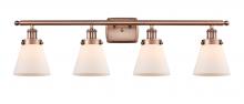 Innovations Lighting 916-4W-AC-G61 - Cone - 4 Light - 36 inch - Antique Copper - Bath Vanity Light