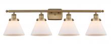 Innovations Lighting 916-4W-BB-G41 - Cone - 4 Light - 38 inch - Brushed Brass - Bath Vanity Light