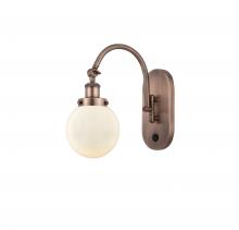 Innovations Lighting 918-1W-AC-G201-6 - Beacon - 1 Light - 6 inch - Antique Copper - Adjustable Swing Arm