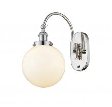 Innovations Lighting 918-1W-PN-G201-8 - Beacon - 1 Light - 8 inch - Polished Nickel - Adjustable Swing Arm