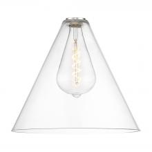 Innovations Lighting 616-1S-BK-GBC-162 - Berkshire - 1 Light - 16 inch - Matte Black - Cord hung - Pendant