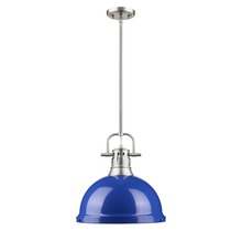 Golden 3604-L PW-BE - Duncan PW 1 Light Pendant with Rod