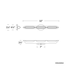 Modern Forms US Online WS240632-TWA-AB - Hadleigh Bath Vanity Light