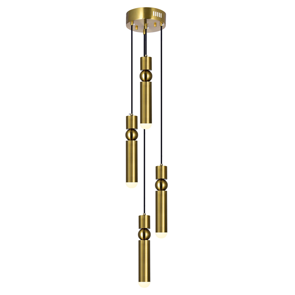 Chime LED Pendant With Brass Finish